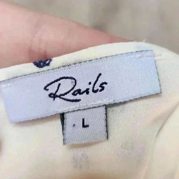 Rails Frida Speckled Dot Midi Flouce Dress Size Large Women's - Picture 14 of 14